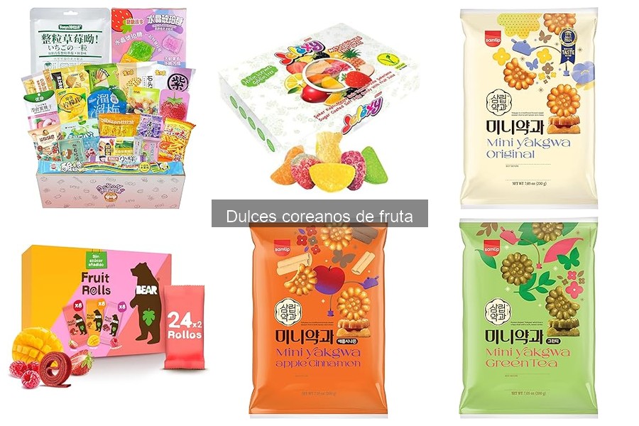 Dulces coreanos de fruta: tipos y características