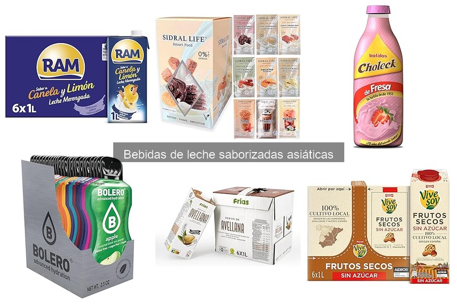 Efectos secundarios de bebidas de leche saborizadas asiáticas