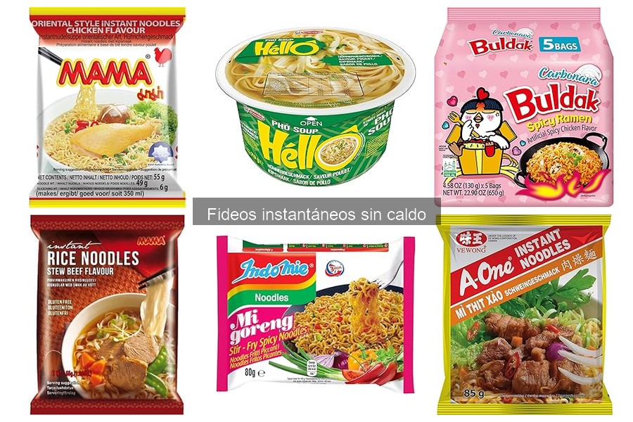 Errores comunes al elegir fideos instantáneos sin caldo