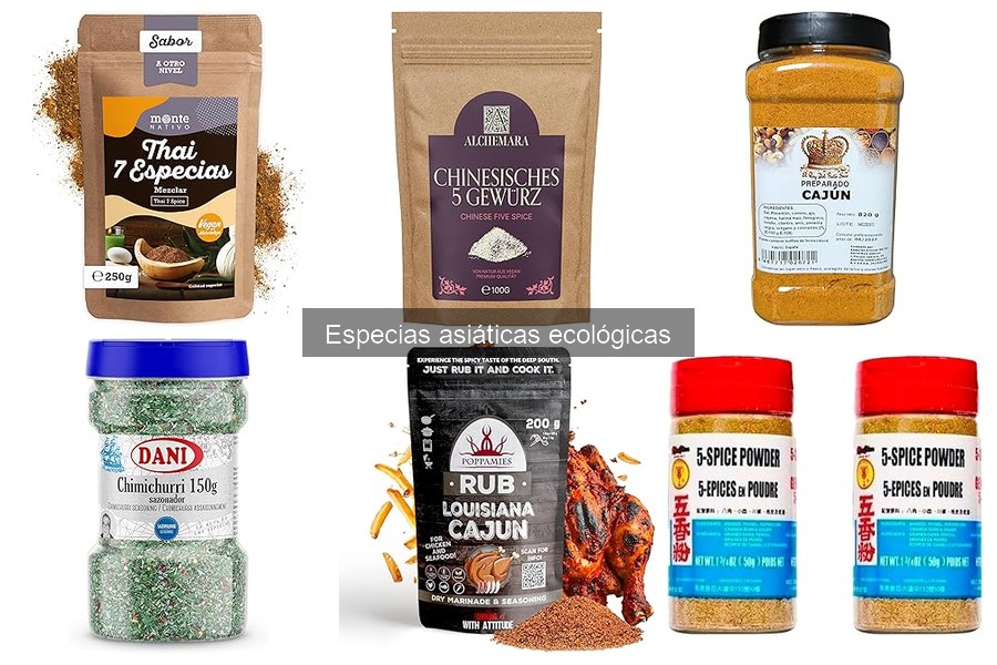 Especias asiáticas ecológicas: beneficios y características