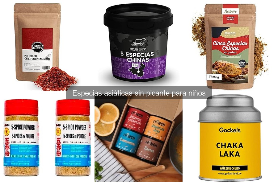 Especias asiáticas sin picante para niños: beneficios y opciones