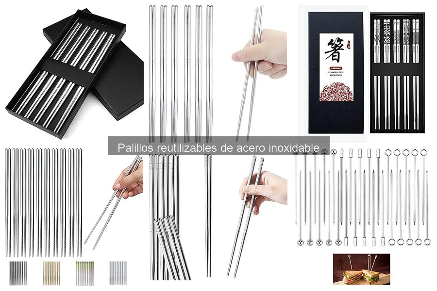 Experiencia usando palillos reutilizables de acero inoxidable
