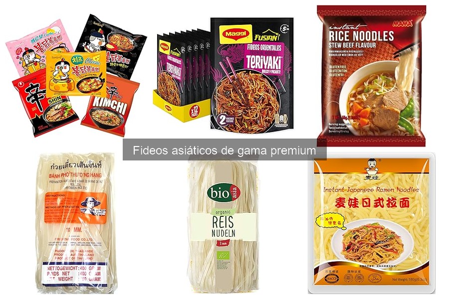Fideos asiáticos premium: ¿Qué son y por qué elegirlos?