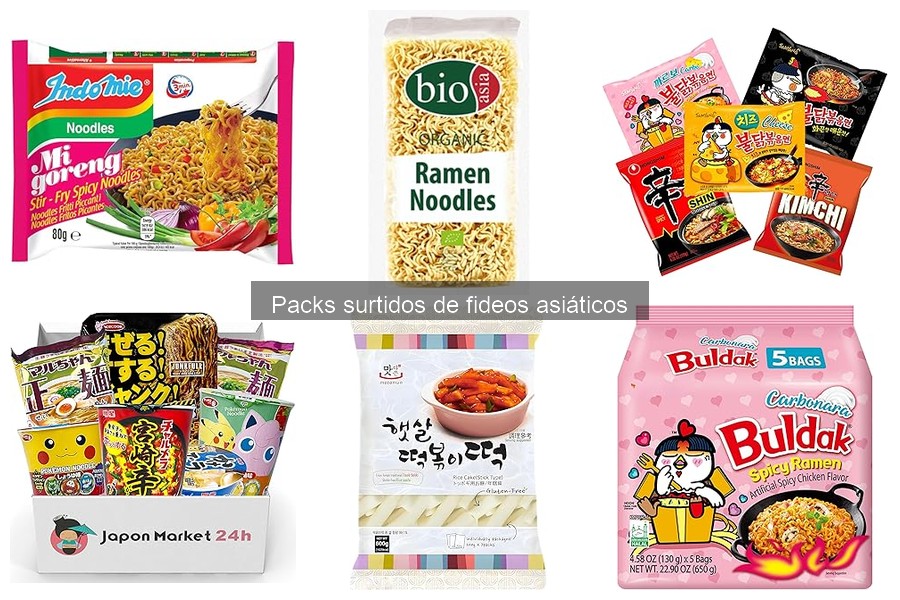 Fideos Asiáticos Surtidos: ¿Son Saludables?