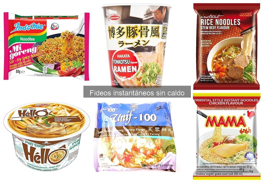 Fideos instantáneos sin caldo vs. en sopa: ¡descubre las diferencias!