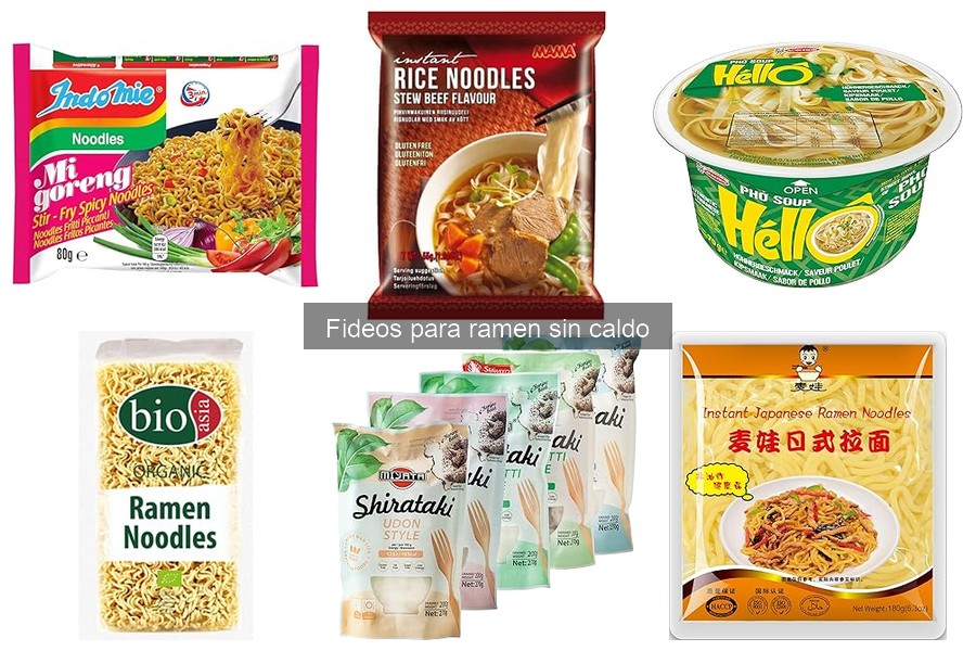 Fideos para ramen sin caldo: ¿son realmente saludables?