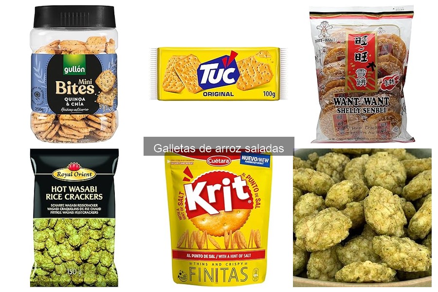 Galletas de arroz saladas: ¿Qué son y sus beneficios?