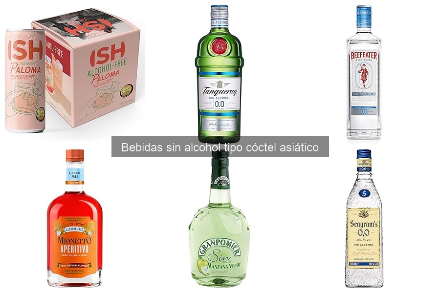 Guía de compra de bebidas sin alcohol tipo cóctel asiático