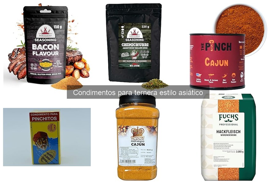 Guía de compra de condimentos para ternera estilo asiático