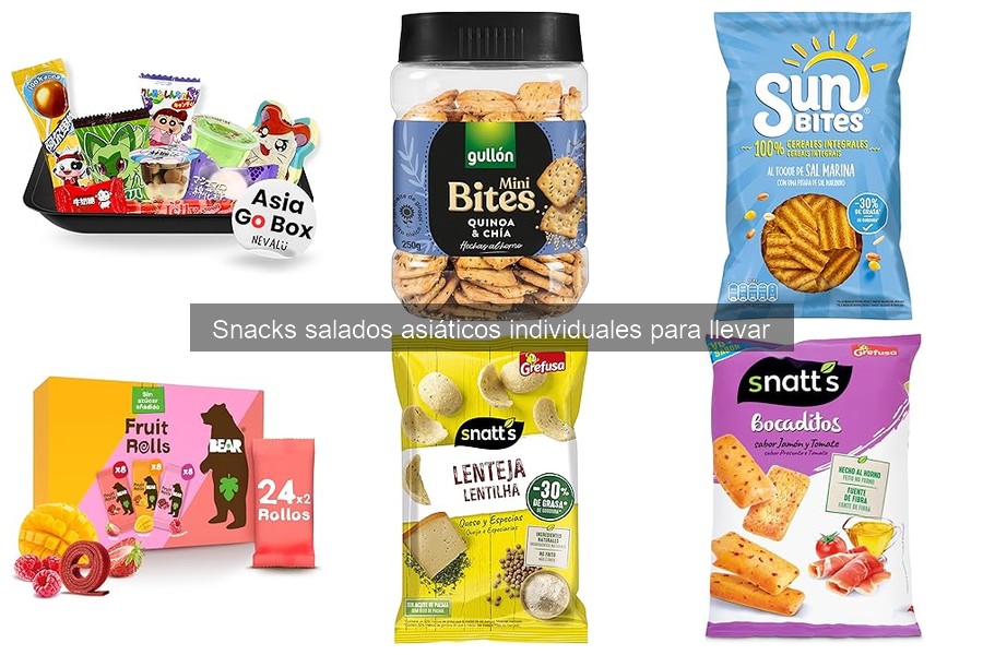 Guía de compra de snacks salados asiáticos individuales