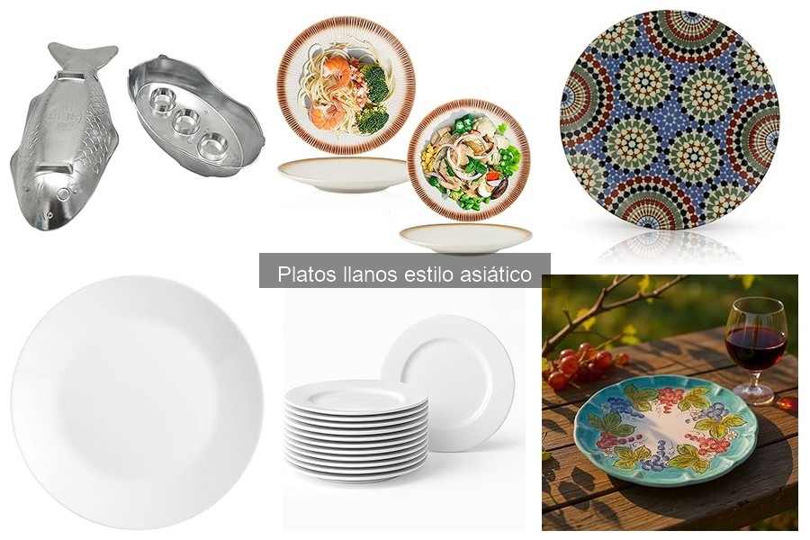 Guía de compra: Platos llanos asiáticos para tu cocina