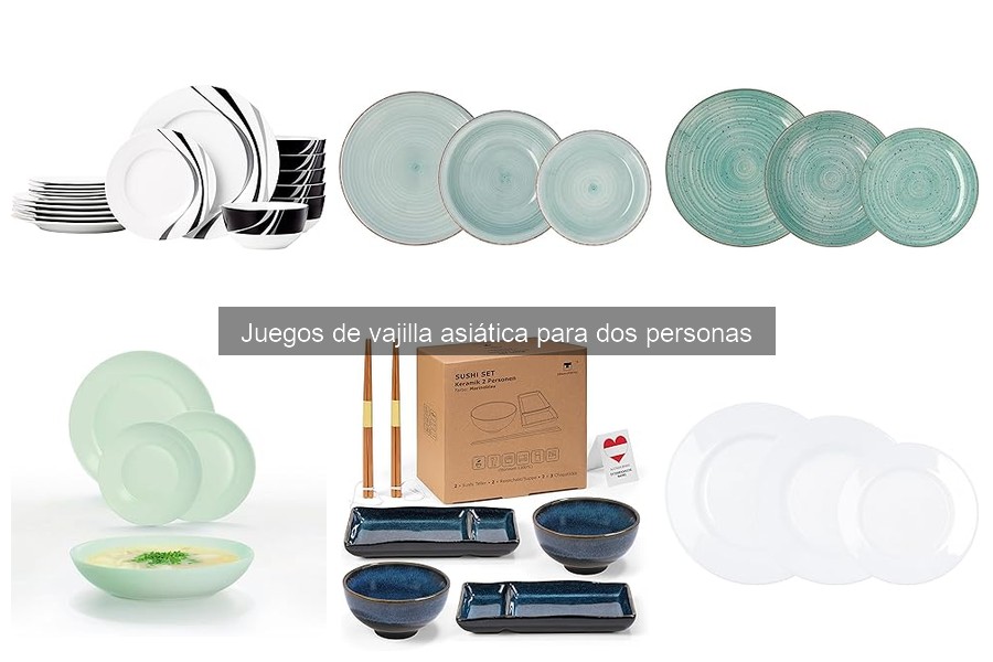 Guía de compra: vajillas asiáticas para dos personas