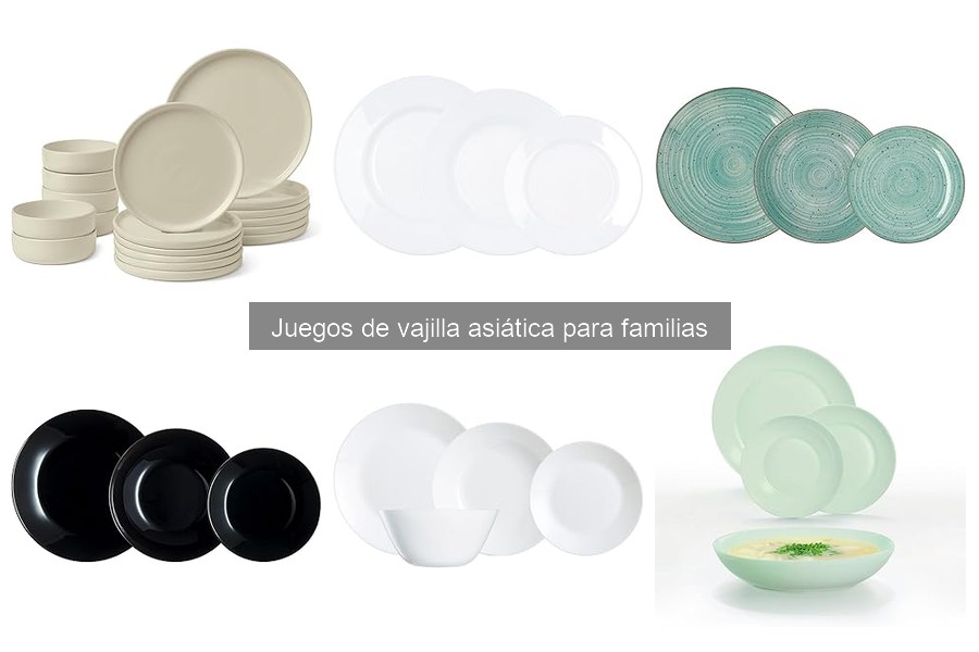 Guía para elegir el mejor juego de vajilla asiática para familias