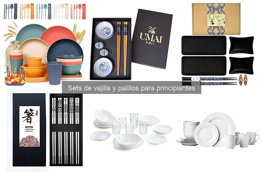 Guía para elegir sets de vajilla y palillos para principiantes