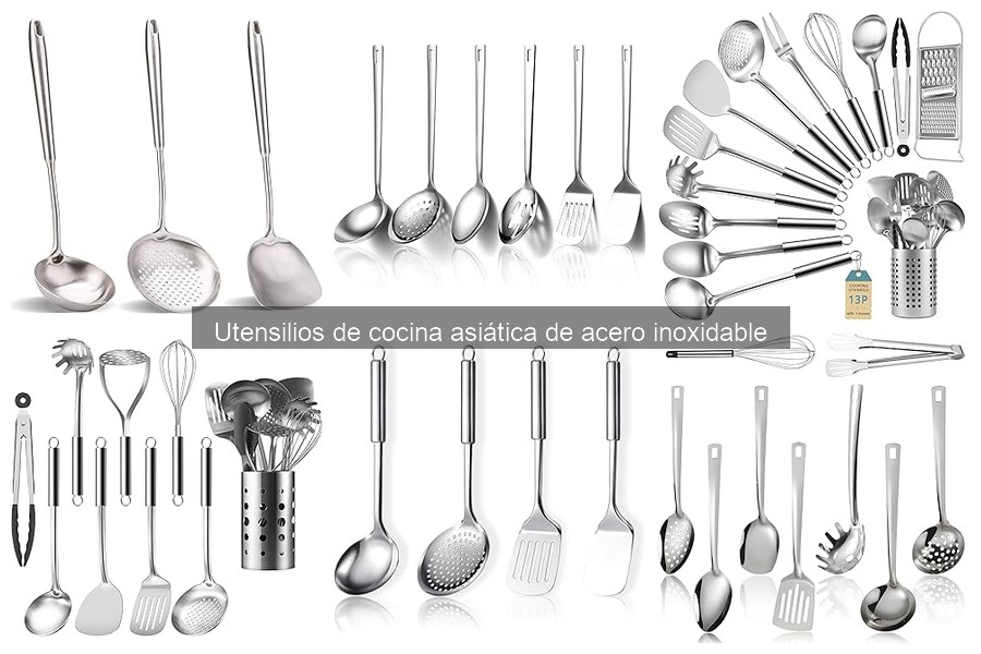 Guía práctica de uso de utensilios de cocina asiática de acero inoxidable