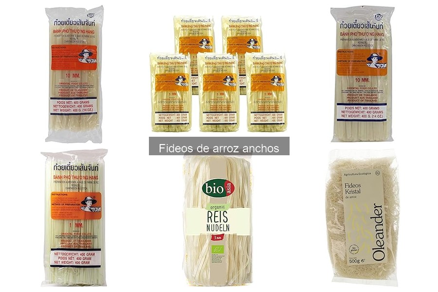 Historia y origen de los fideos de arroz anchos