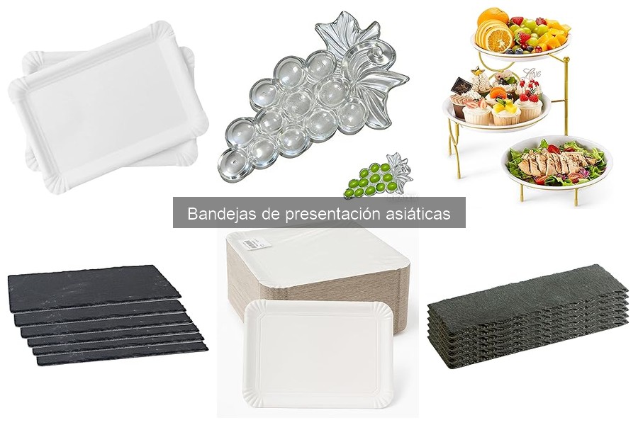 Ideas creativas para presentar aperitivos en bandejas asiáticas