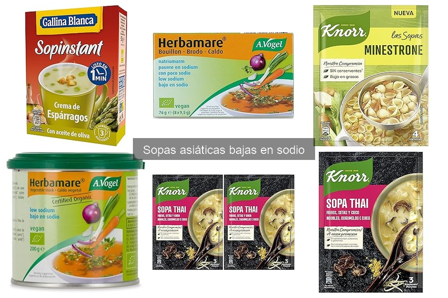 Impacto de eliminar sodio en sopas asiáticas