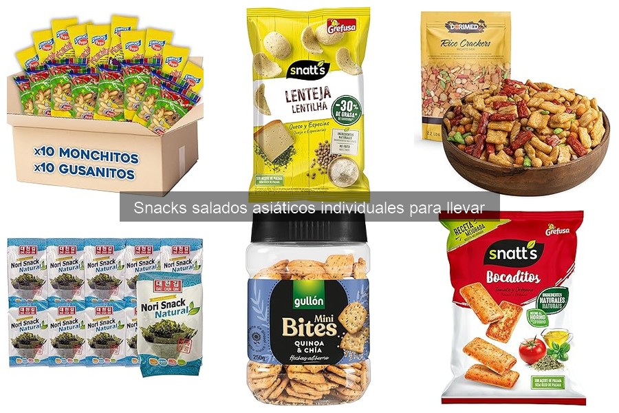 Impacto nutricional de snacks salados asiáticos