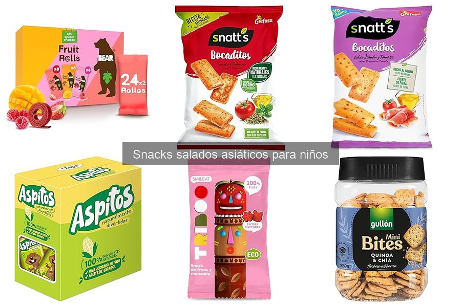 Incorpora Snacks Salados Asiáticos en la Merienda Escolar