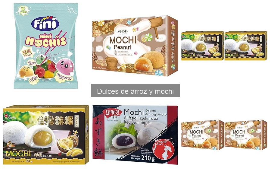 Información Nutricional de los Dulces de Arroz y Mochi