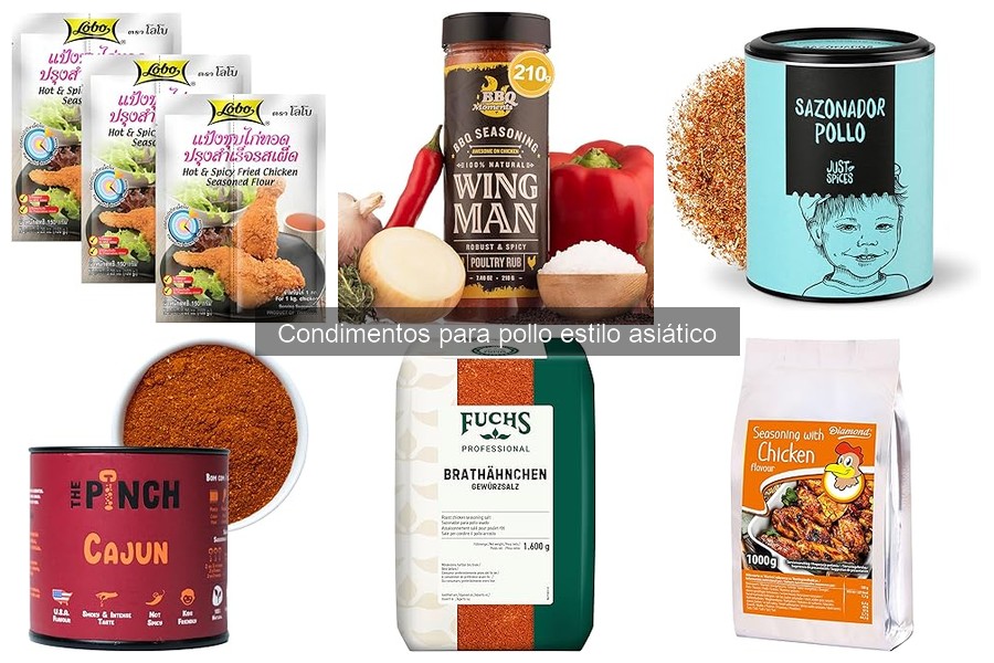 Ingredientes Clave en Condimentos Asiáticos para Pollo