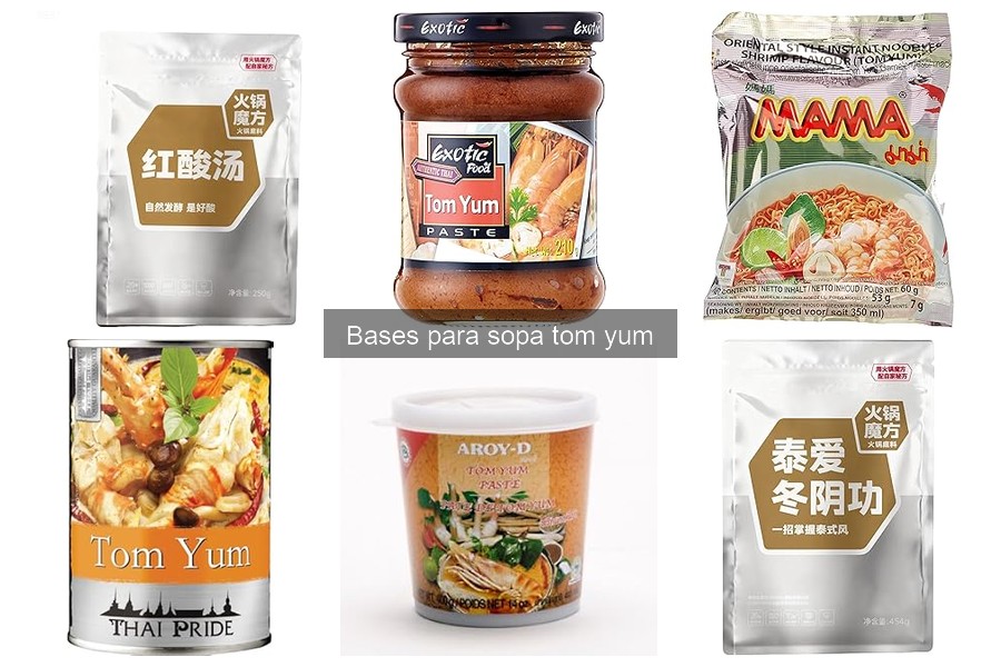 Ingredientes clave para una auténtica base de sopa Tom Yum