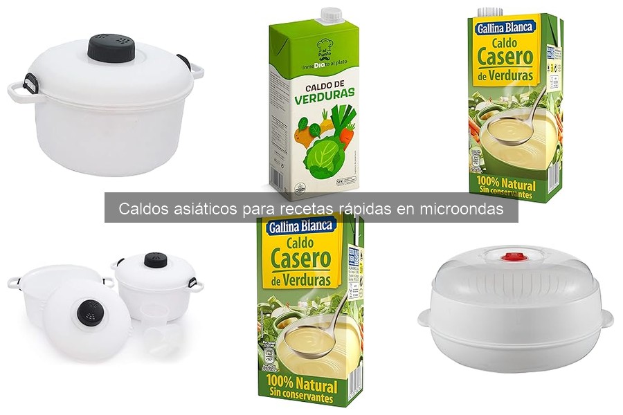 Ingredientes Comunes en Caldos Asiáticos para Microondas