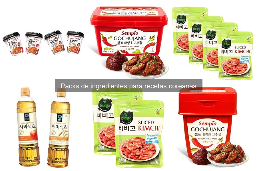 Ingredientes Esenciales en Packs para Recetas Coreanas