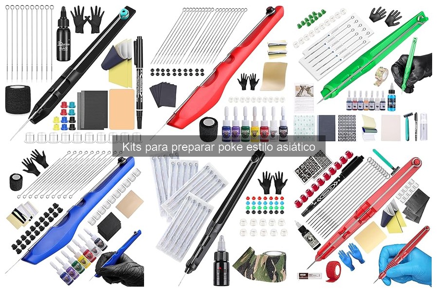 ** Ingredientes esenciales en un kit para poke asiático
