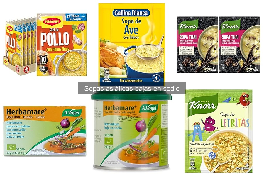 Ingredientes Esenciales para Sopas Asiáticas Bajas en Sodio