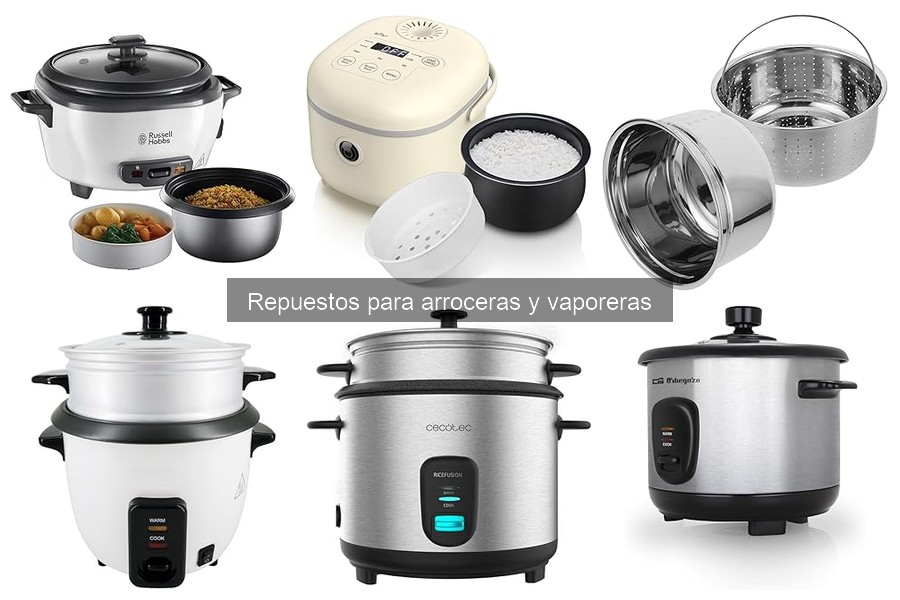 Instala repuestos en arroceras y vaporeras fácilmente