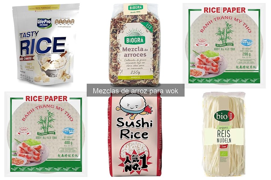 Las mejores combinaciones con mezclas de arroz para wok