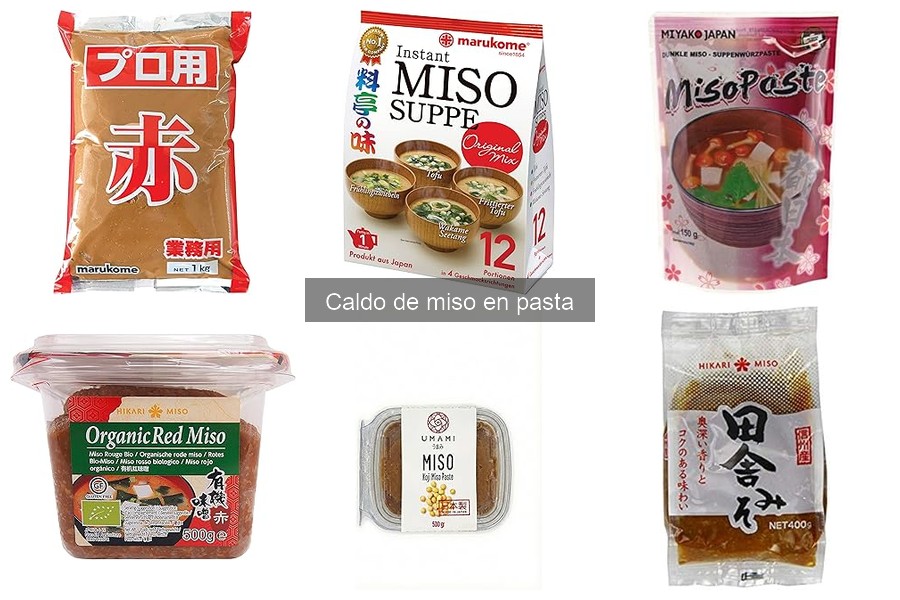 Las mejores marcas de caldo de miso en pasta comparativa