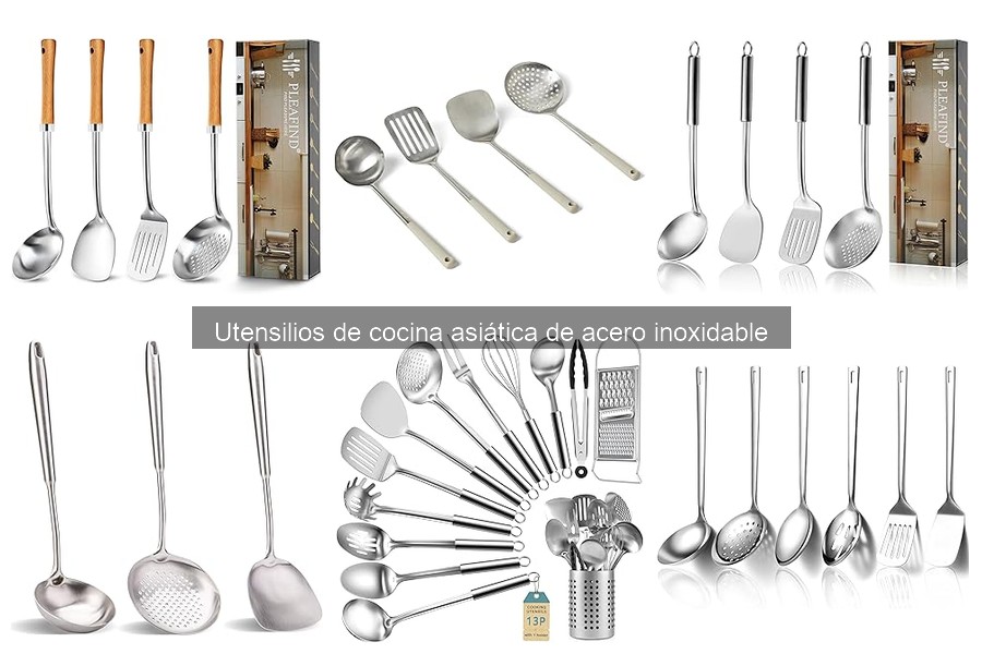 Mantenimiento de utensilios de cocina asiática en acero inoxidable