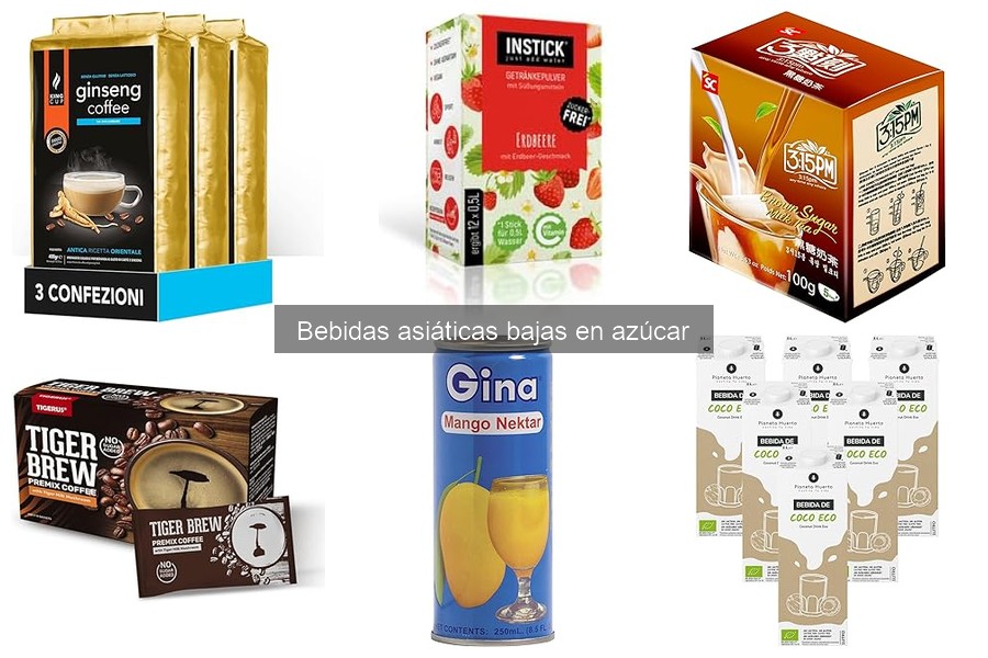 Marcas populares de bebidas asiáticas bajas en azúcar