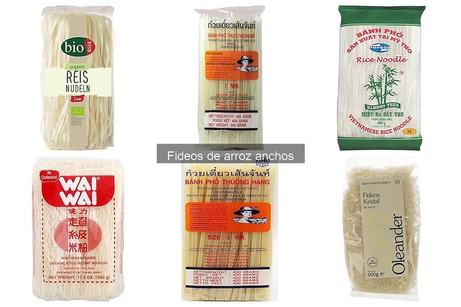 Maridajes perfectos y preparaciones con fideos de arroz anchos
