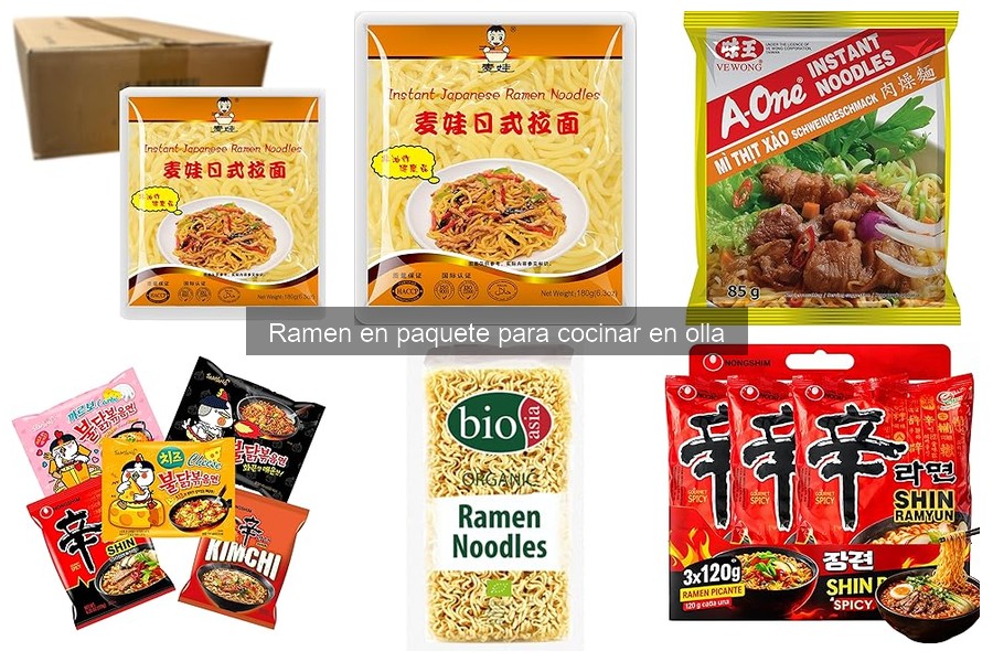 Mejores acompañamientos para ramen en paquete