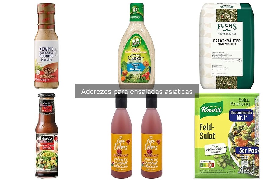Mejores aderezos asiáticos bajos en calorías para ensaladas
