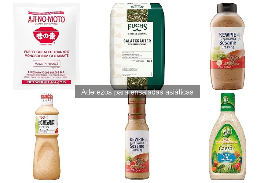 Mejores aderezos para ensaladas asiáticas del mercado