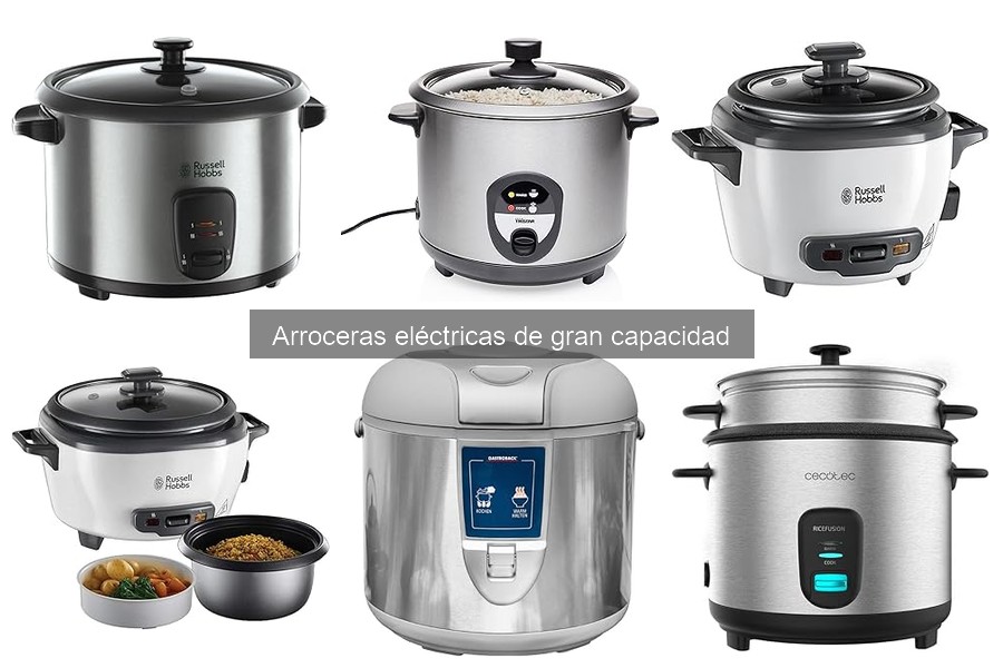 Mejores arroceras eléctricas de gran capacidad del mercado