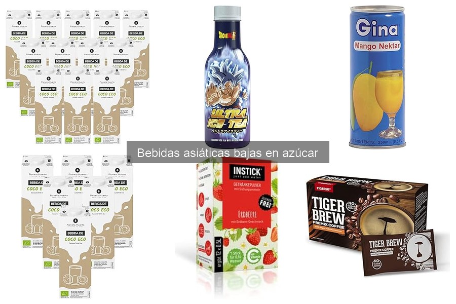 Mejores bebidas asiáticas bajas en azúcar: opiniones y reseñas