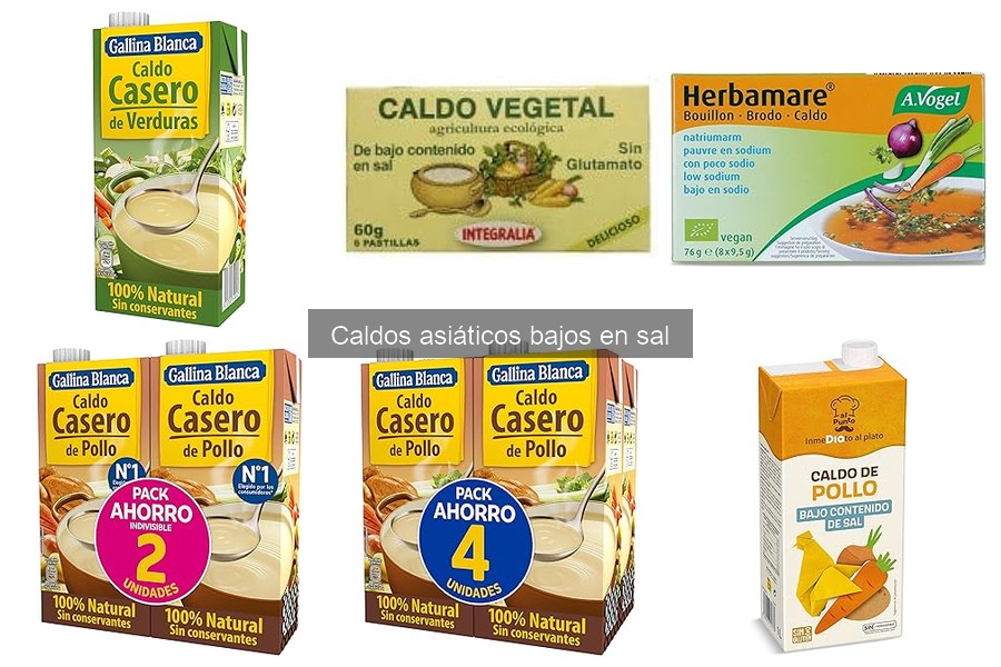 Mejores caldos asiáticos bajos en sal para tus recetas