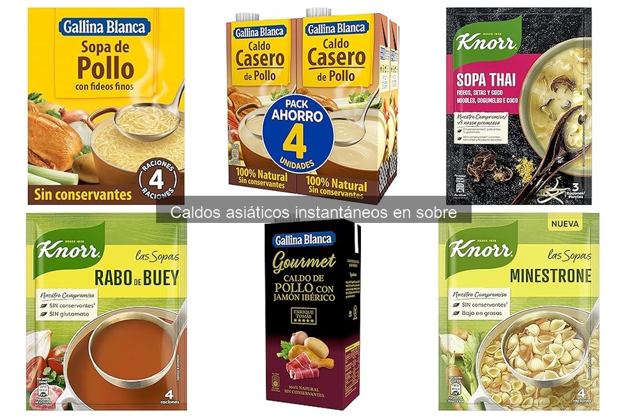 Mejores caldos asiáticos instantáneos para comidas rápidas