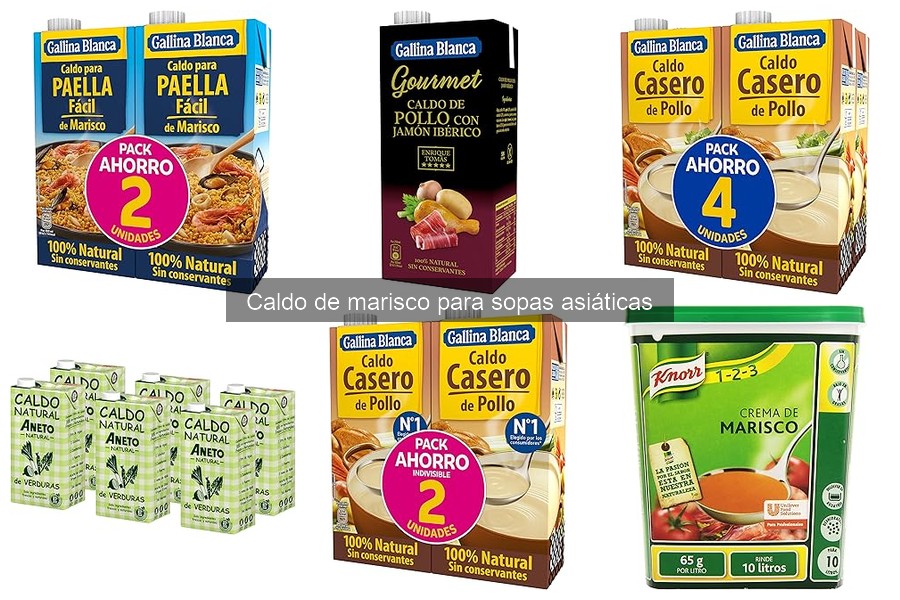 Mejores caldos de marisco para sopas asiáticas - Guía de compra
