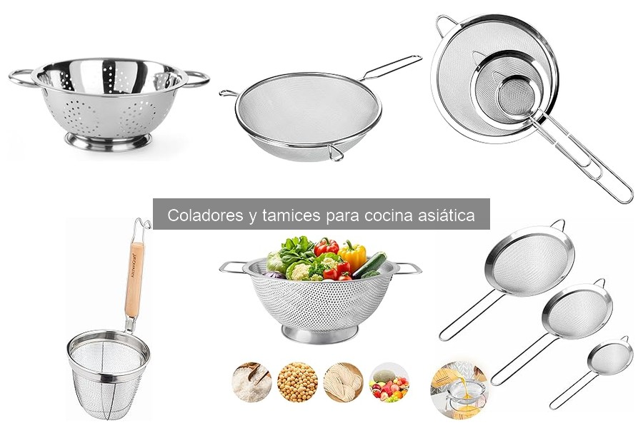 Mejores coladores y tamices para cocina asiática - Guía de compra