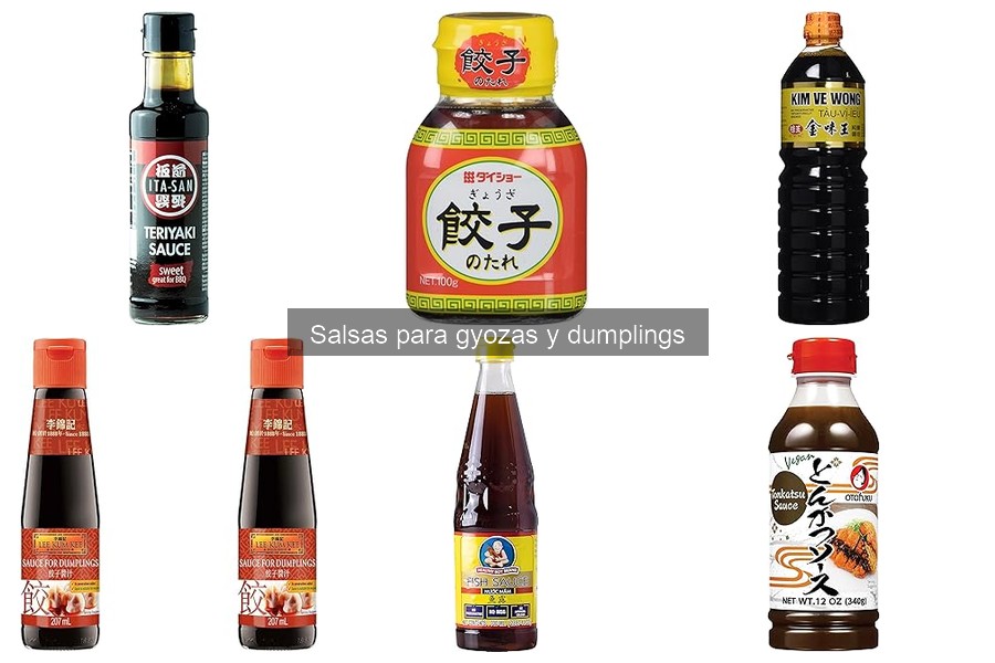 Mejores combinaciones de salsas para gyozas y dumplings