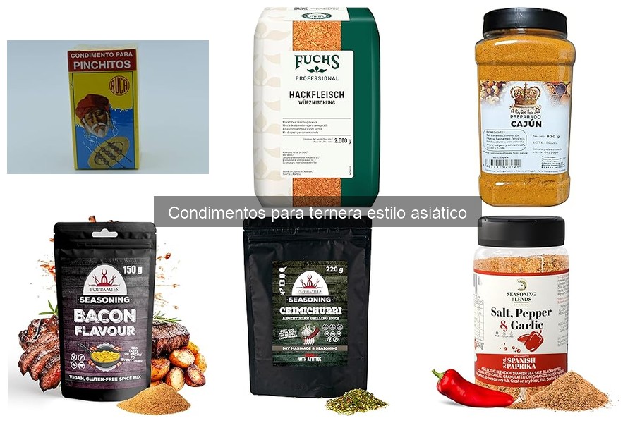 Mejores condimentos para ternera asiática en parrilladas