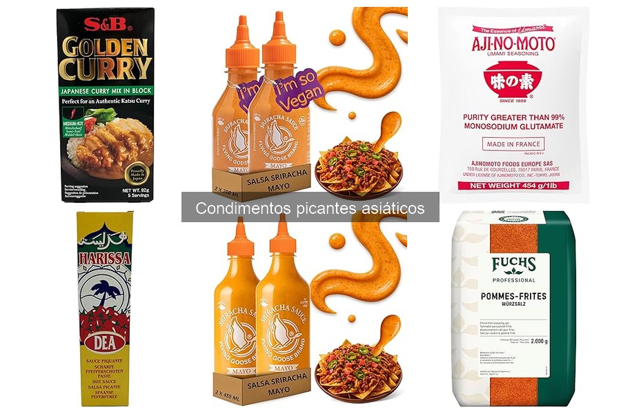 Mejores condimentos picantes asiáticos para platos vegetarianos