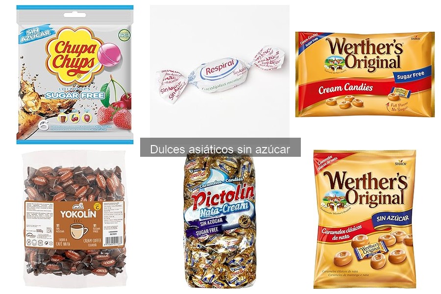 Mejores dulces asiáticos sin azúcar: comparativa de marcas